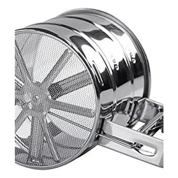 Balban Ticaret Un Eleği, Paslanmaz, Çok Pratik, Kullanışlı, Metal, Hazneli, Un Eleme Aparatı - Görsel 5