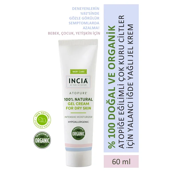 Incia Kuru Ciltler İçin Yalancı İğde Yağlı Jel Krem 60 Ml - Görsel 2