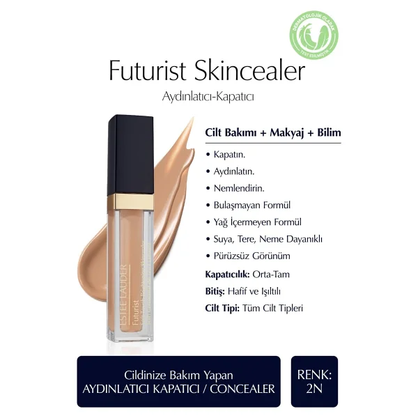 Estee Lauder Futurist Brightening Skincealer 2N 6 ml Likit Kapatıcı - Görsel 3