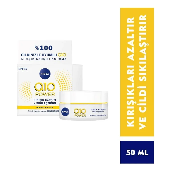 Nivea Q10 Kırışık Karşıtı Gündüz Bakım Kremi Spf 15 50 Ml - Görsel 2
