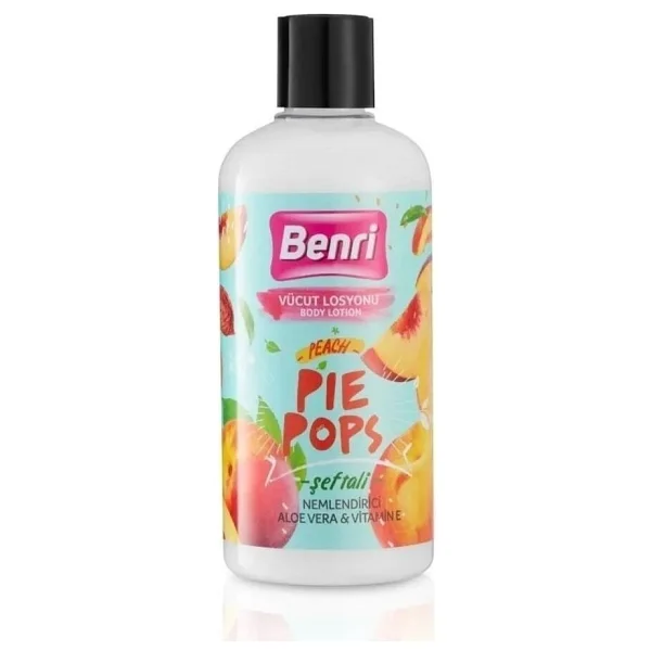 Benri Şeftali Pie Pops Vücut Losyonu 500 Ml - Görsel 2