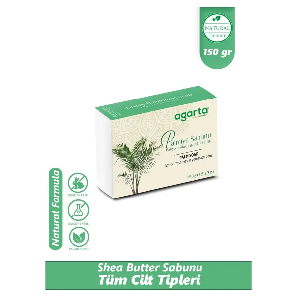 Agarta Doğal Palmiye Sabunu 150 Gr - Görsel 5