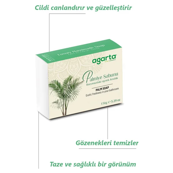 Agarta Doğal Palmiye Sabunu 150 Gr - Görsel 2