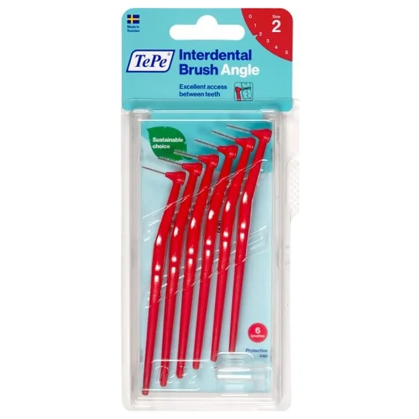 Tepe Angle Saplı Arayüz Fırçası Kırmızı 0,5 Mm 6 Lı - 0 Rh (+) Siyah - Görsel 6