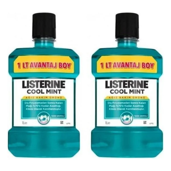 Listerine Cool Mint 1 Lt 2 Adet Gargara - Görsel 2