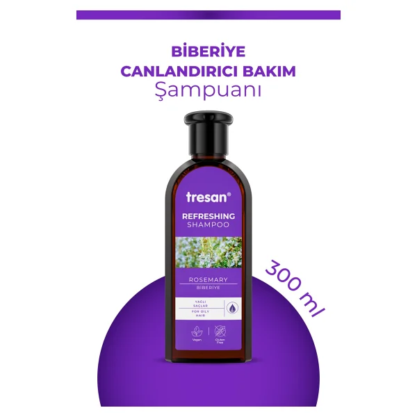 Tresan Biberiye Özlü Yağlı Saçlar İçin Şampuan 300 Ml - Görsel 8