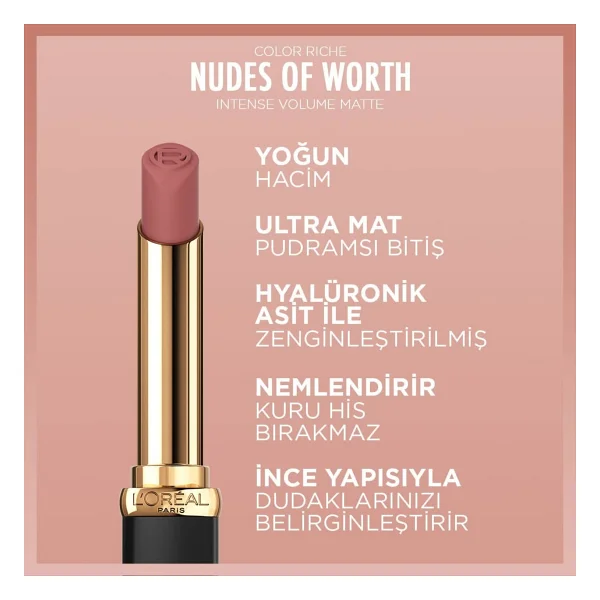 L'oreal Paris Color Riche Intense Volume Matte Stick Ruj - Görsel 7