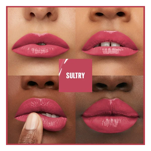 Maybelline New York Super Stay Vinyl Ink Parlak 160 Sultry Likit Ruj - Görsel 2