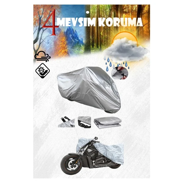 Kuba Brilliant 50 Pro Gri Motosiklet Brandası Premium Kalite - Görsel 2