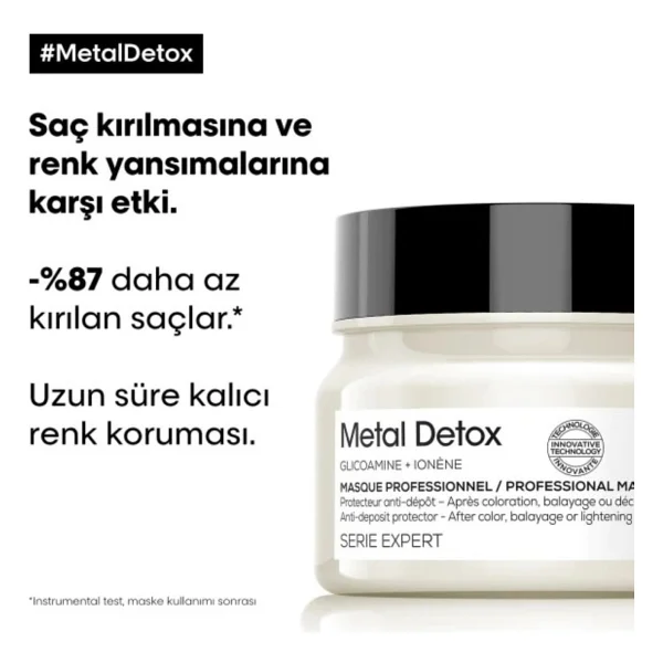 Loreal Professionnel Serie Expert Metal Detox Işlem Görmüş Saçlar Için Maske 250 Ml - Görsel 2