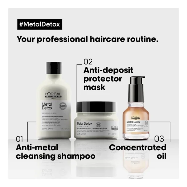 Loreal Professionnel Serie Expert Metal Detox Işlem Görmüş Saçlar Için Maske 250 Ml - Görsel 5