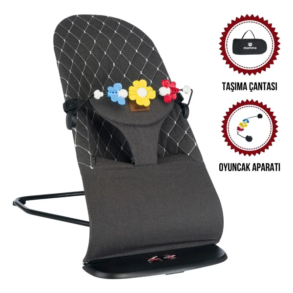 Mamma Smile Cotton Eco Sallanır Üç Kademeli Ana Kucağı - Görsel 7