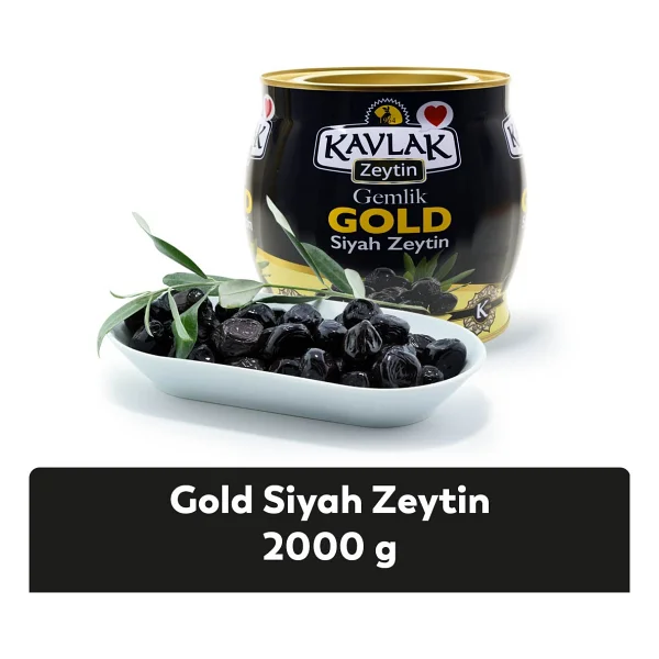 Kavlak Gold 2 Kg Gemlik Siyah Zeytin - Görsel 2