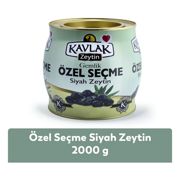Kavlak Özel Seçme Gemlik Siyah Zeytin 2 Kg (Brüt ) - Görsel 2
