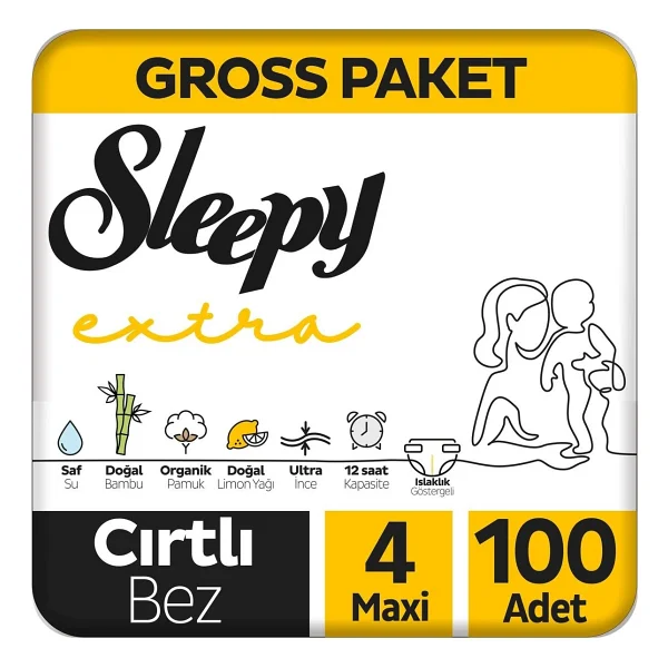 Sleepy Extra Günlük Aktivite 5 Numara Junior 100'lü Bebek Bezi - Görsel 8