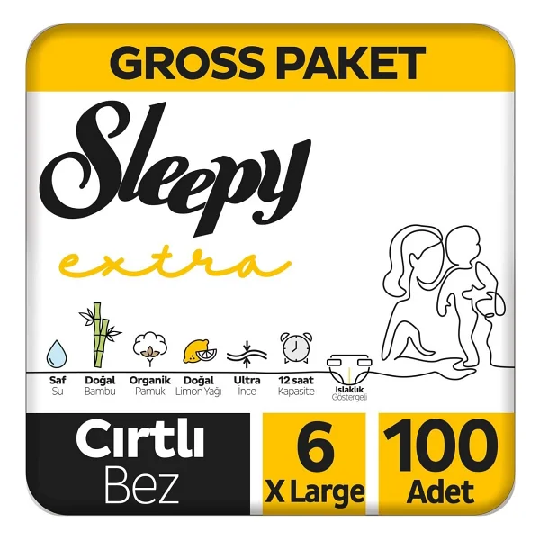 Sleepy Extra Günlük Aktivite 5 Numara Junior 100'lü Bebek Bezi - Görsel 7