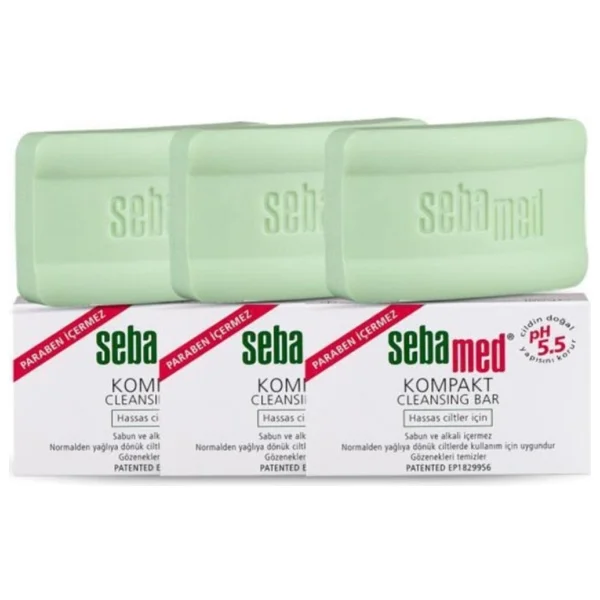 Sebamed Hassas Ciltler İçin 100 Gr 3 Adet Kompakt Sabun - Görsel 2