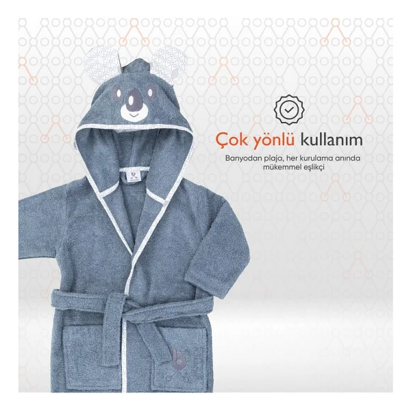 Gezenbebe Hero Karakterli Müslin Bebek Bornozu - Görsel 4