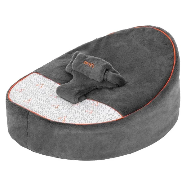 Gezenbebe Comfy Dolgulu Bebek Pufu Charcoal - Görsel 8