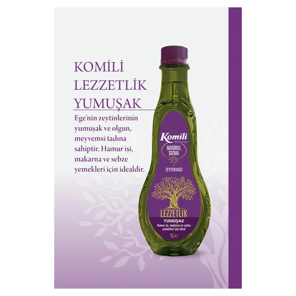 Komili Lezzetlik Yumuşak Zeytinyağı 1 Lt X 6 Adet - Görsel 2
