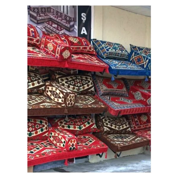 Balban Ticaret Şark Köşe Takımı Boş Tasarım Anadolu Kırmızı - Görsel 3