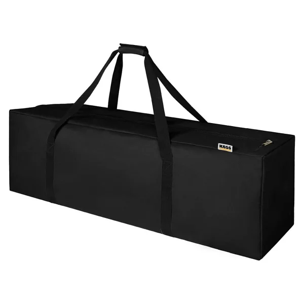 Haegs Haegs Taşıma Çantası, İnce Yassı Çok Amaçlı, Kamp Masası Çantası, Fermuarlı Dayanıklı Saklama Çantası, 24l (52 X 10 X 47 Cm) Siyah - Görsel 9