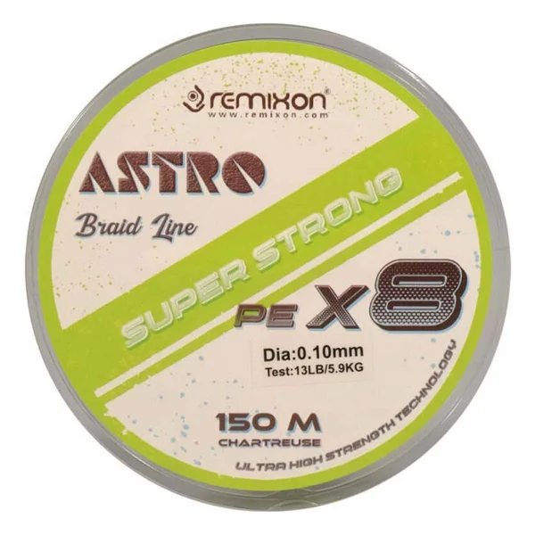 Remixon Astro 8x 150 M 0.13 Mm 8.2 Kg Chartreuse İp Misina - Görsel 2