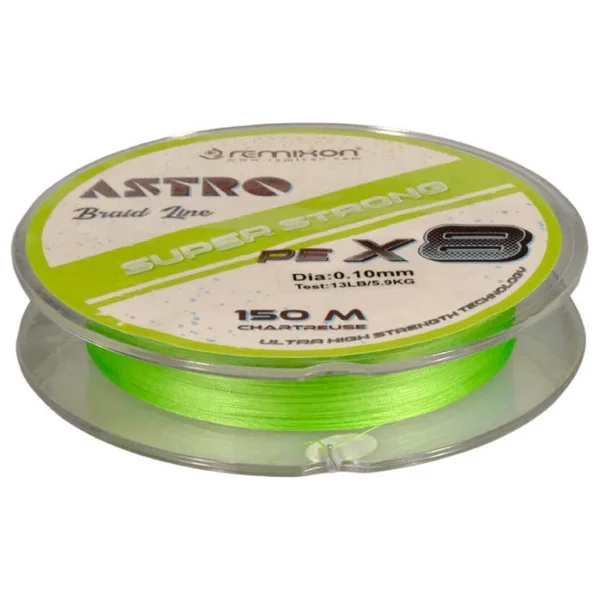 Remixon Astro 8x 150 M 0.13 Mm 8.2 Kg Chartreuse İp Misina - Görsel 3