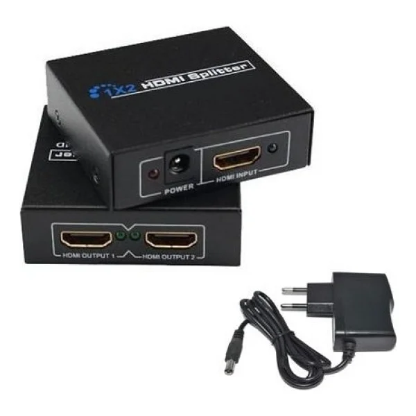 Primex Px-5002 2 Port Hdmı Splitter, 1 Giriş 2 Çıkış Adaptörlü Hdmı Çoklayıcı, 1080p 2k 4K FHD 3d Görüntü Dağıtıcı, PC Laptop Uydu Alıcı PS5 Xbox Dvr Nvr TV Box İçin Aynı Görüntü Ekran Çoğaltıcı - Görsel 3