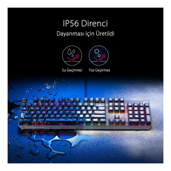 Asus Rog Strix Scope RX RGB Red Switch Kablolu Mekanik Oyuncu Klavyesi - Görsel 2
