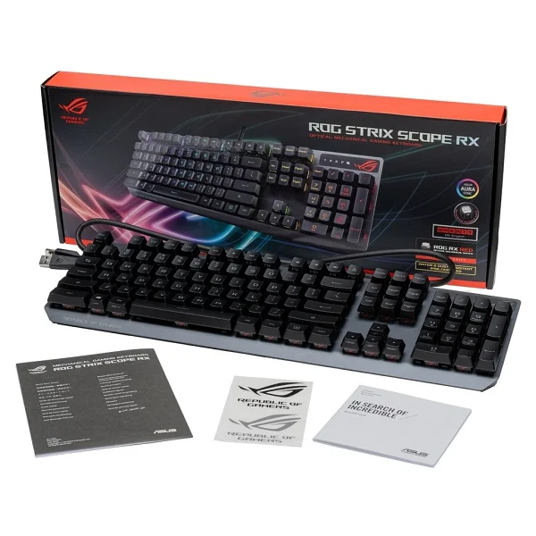 Asus Rog Strix Scope RX RGB Red Switch Kablolu Mekanik Oyuncu Klavyesi - Görsel 3