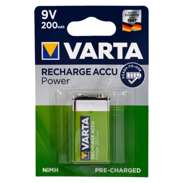 Varta 56722 200 mAh 9v Şarjlı Pil - Görsel 2