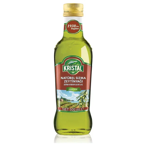Kristal Dolgun Güçlü Natürel Sızma Zeytinyağı 500 Ml Cam - Görsel 2