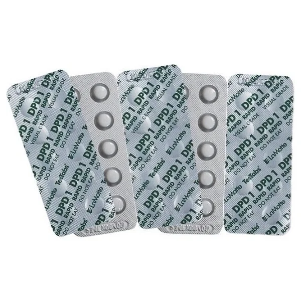 Lamotte Dpd1(Serbest Klor)+Phenol Red (Ph) Havuz Yedek Test Ölçüm Tableti 10 Lu Paket -100 Adet - Görsel 2