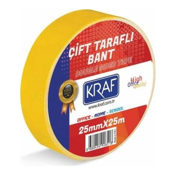 Kraf Çift Taraflı Bant 25mm X 25 Metre - Görsel 2