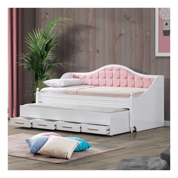 Setay Mobilya Eymen Mavi 90x200 Cm Divan Çekmeceli Yavrulu Karyola - Görsel 8