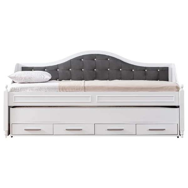 Setay Mobilya Eymen Gri 90x200 Cm Divan Çekmeceli Yavrulu Karyola - Görsel 4