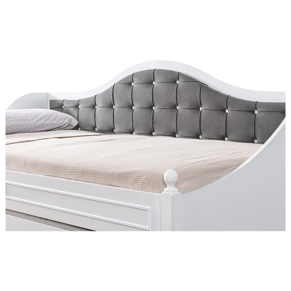 Setay Mobilya Eymen Gri 90x200 Cm Divan Çekmeceli Yavrulu Karyola - Görsel 5