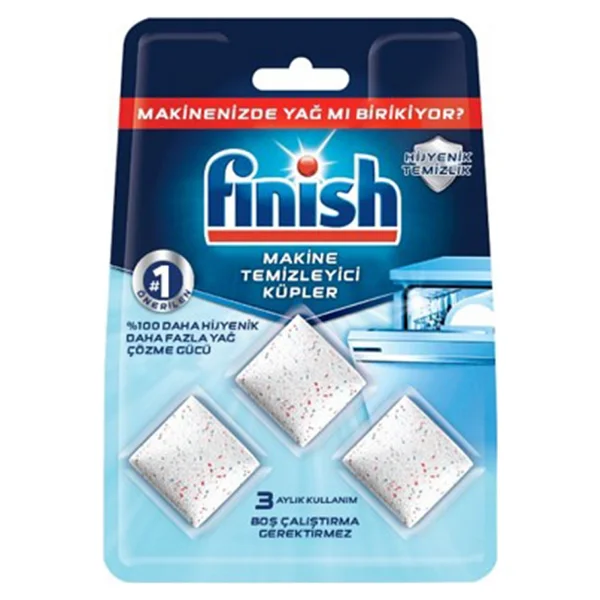Finish Tablet 3'lü Bulaşık Makinesi Temizleyici - Görsel 2