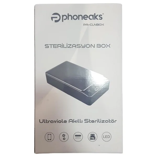 Phoneaks Sterilizasyon Box Akıllı Sterilizatör Siyah