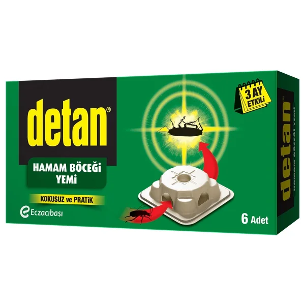 Detan Hamam Böceği Yemi Max 6'lı 2 Adet - Görsel 3