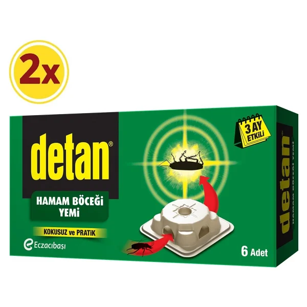 Detan Hamam Böceği Yemi Max 6'lı 2 Adet - Görsel 2
