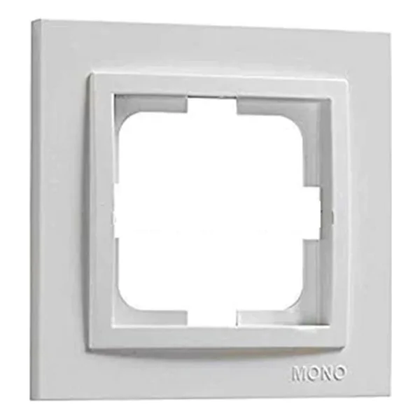 Priz Çerçeve Tekli Çerçeve Beyaz Mono Despina 102-010000-160 - Görsel 2
