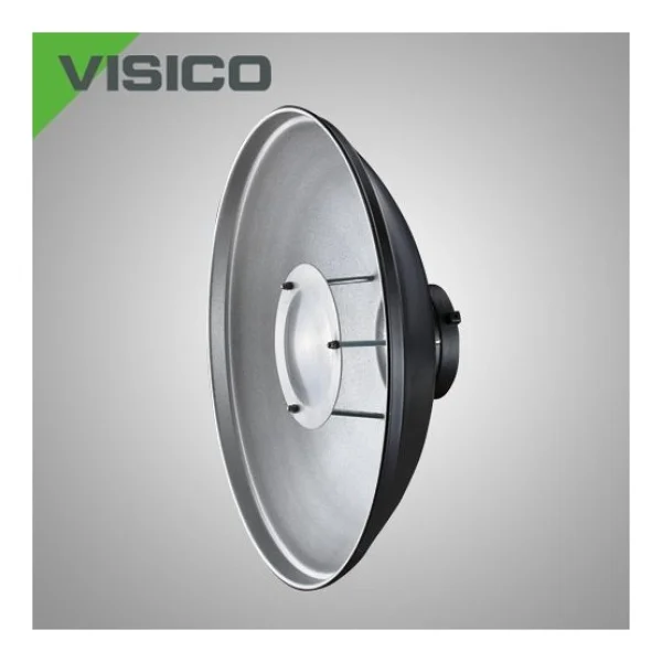 Visico Rf-700 Beauty Dish Tas Reflektör - Siyah Gümüş - Görsel 4
