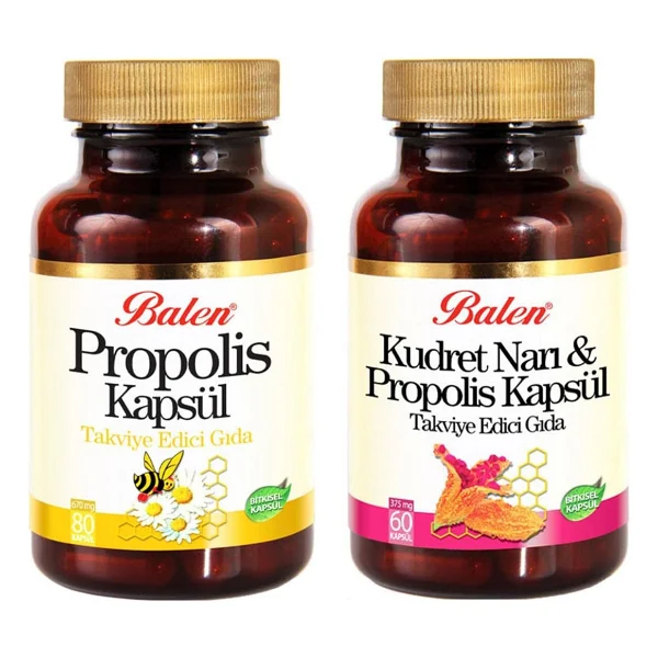 Balen Kudret Narı Propolisi 375mg 60 Kap+Propolis 80 Kap 670mg - Görsel 5