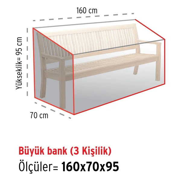 Homaks Bank Koruma Örtüsü 160x70 - Görsel 2