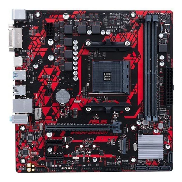 Asus B450m Dragon Am4 DDR4 Micro Atx Anakart - Görsel 10