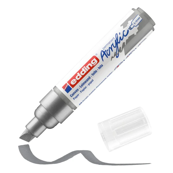 Edding 5000 5-10 Mm Kesik Uç Leylak Akrilik Marker - Görsel 7