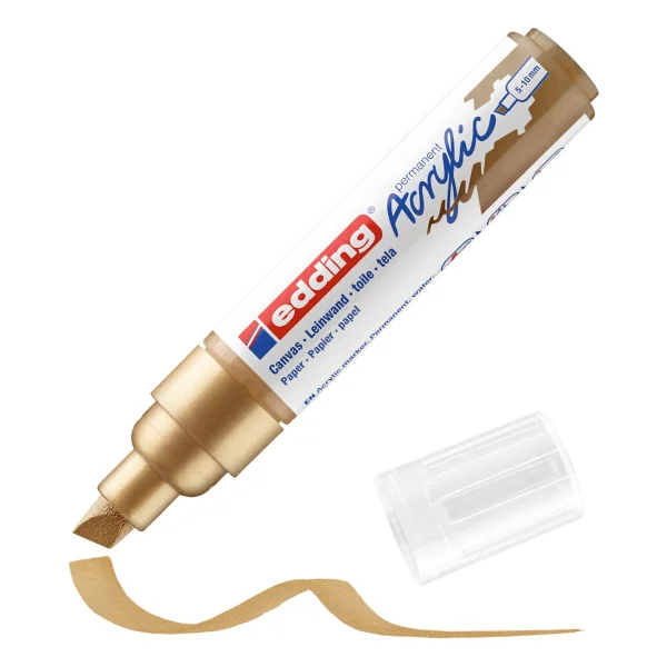 Edding 5000 5-10 Mm Kesik Uç Leylak Akrilik Marker - Görsel 10
