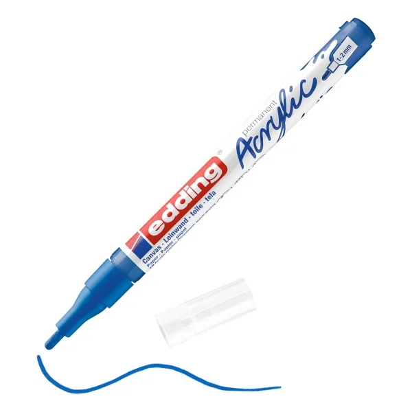 Edding 5300 1-2 Mm İnce Uçlu Fosforlu Pembe Akrilik Marker Kalem - Görsel 6
